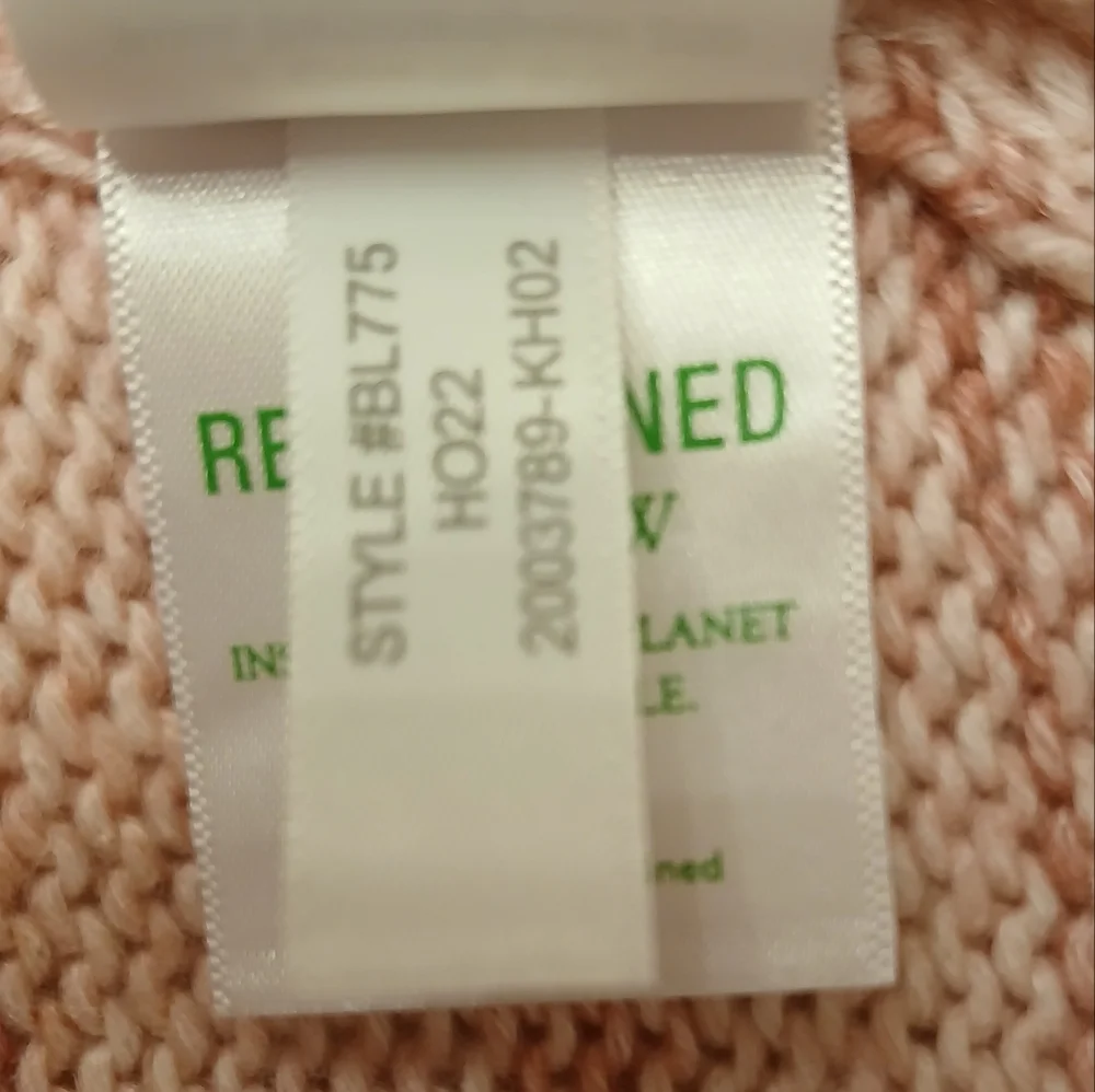 J. Crew Soft Pink Space - Dyed Sweater Size Large